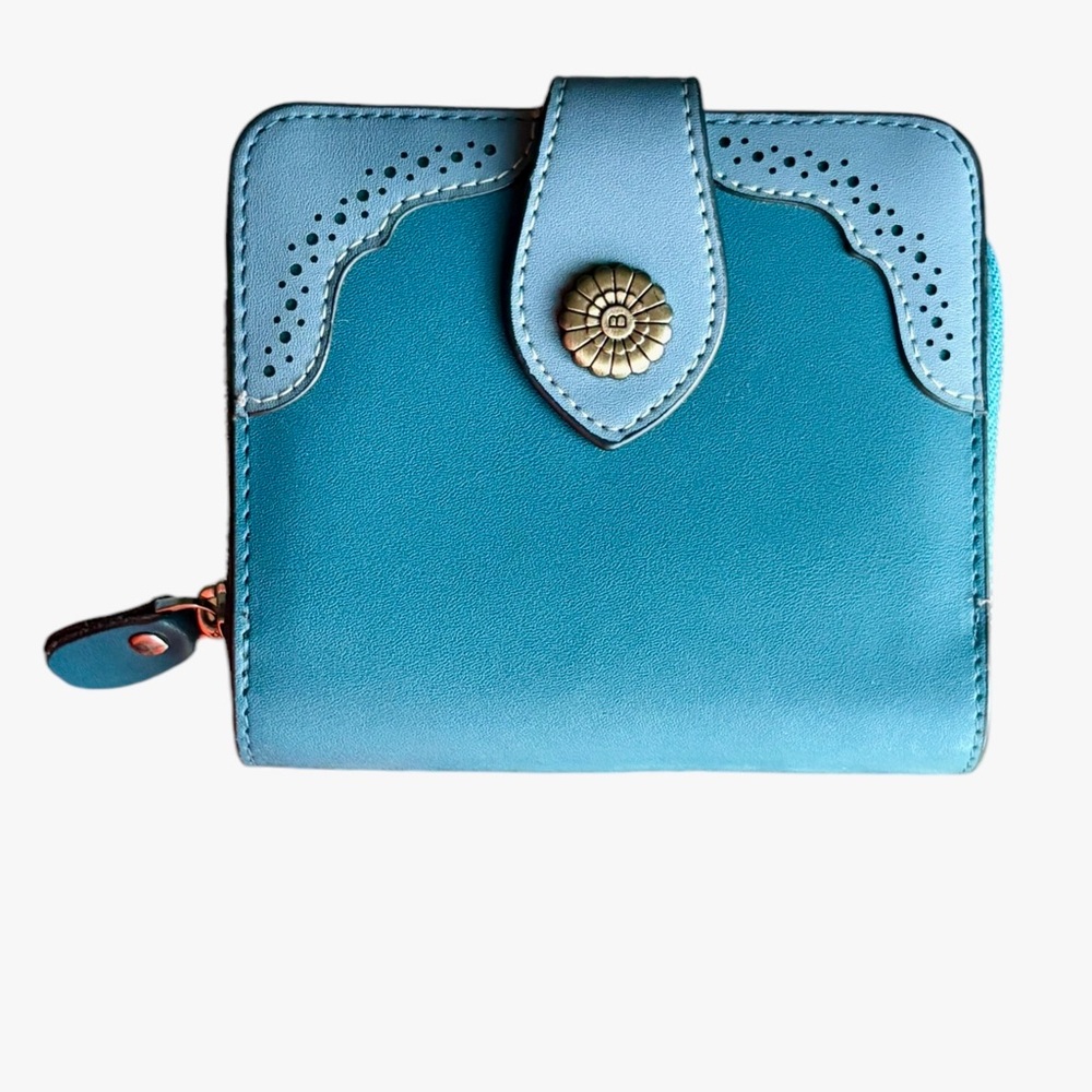 NEW Bostanten Bifold Wallet Teal